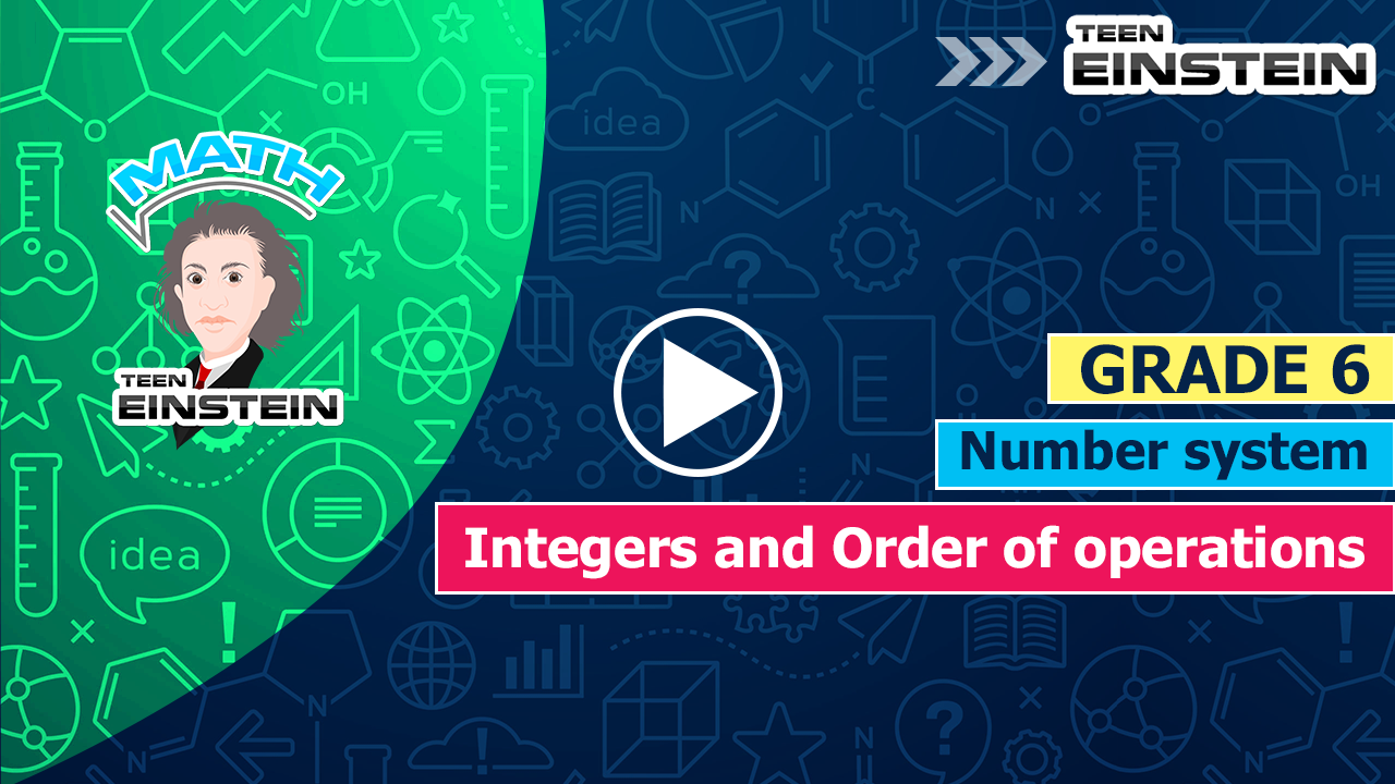 Integers and order of operations Number System-Rational Numbers Integers and order of operations